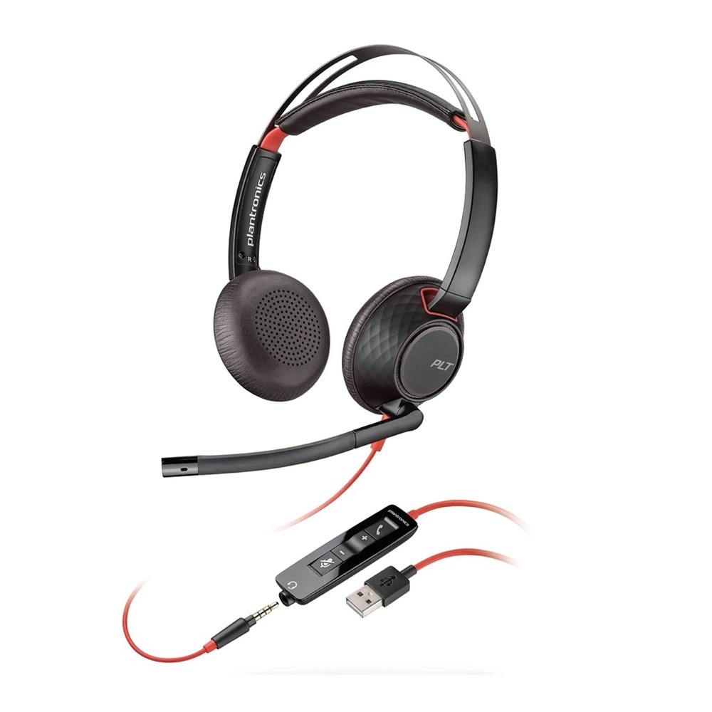 Plantronics Blackwire 5220 USB-A Wired Noise Canceling Stereo Computer Headset